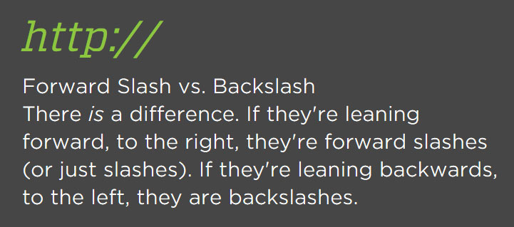 Forward Slash vs. Backslash