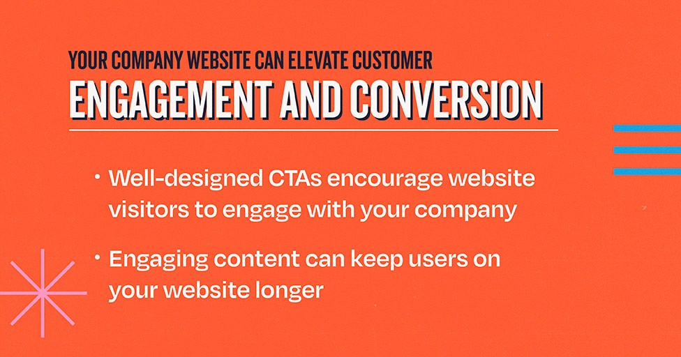 Engagement and Conversion Graphic for Blog Post Content