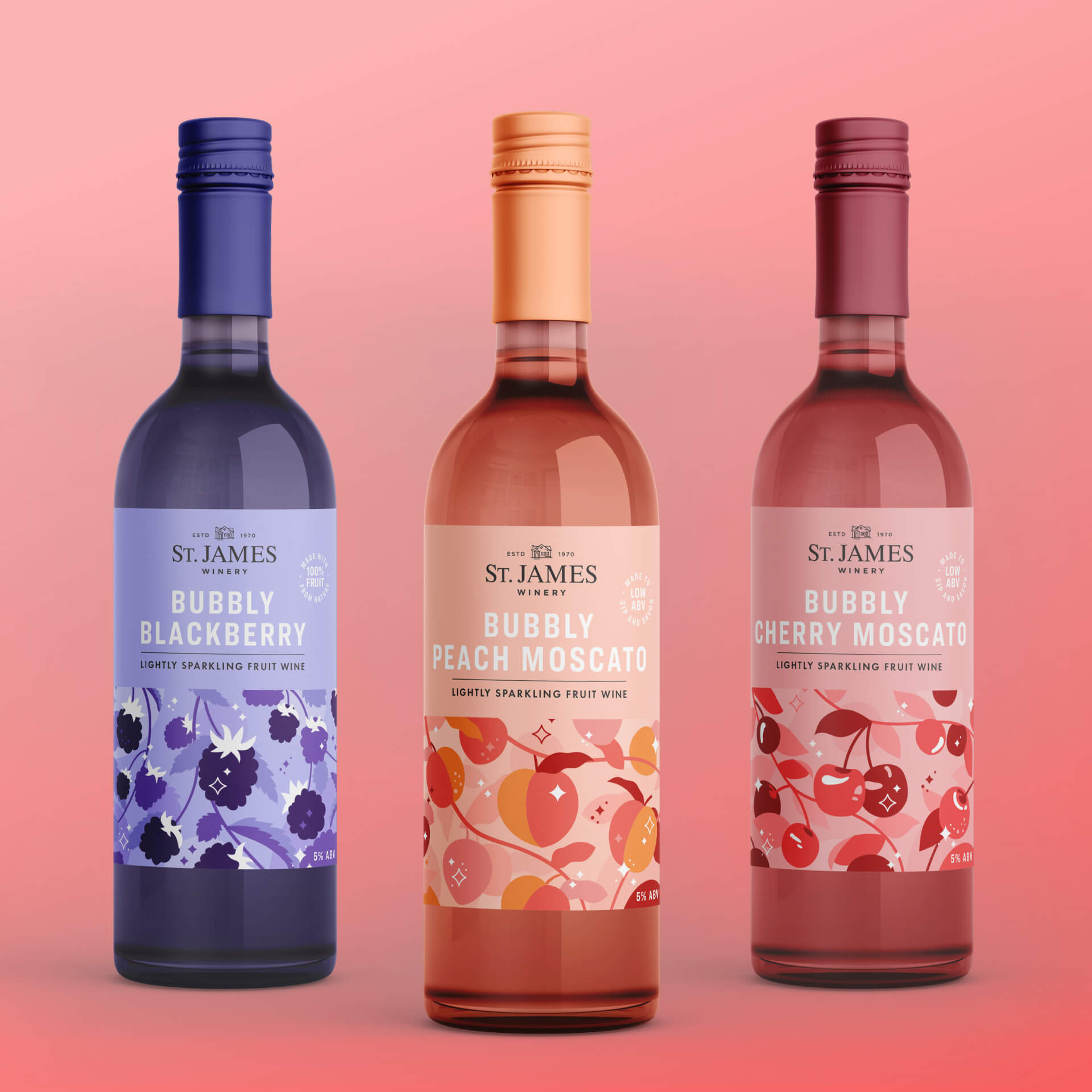 St. James Winery Sparkling Fruit Wine MBB