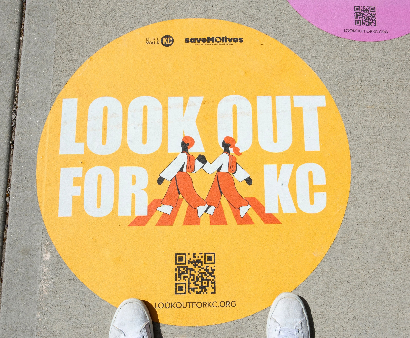 Look Out for KC sidewalk decal