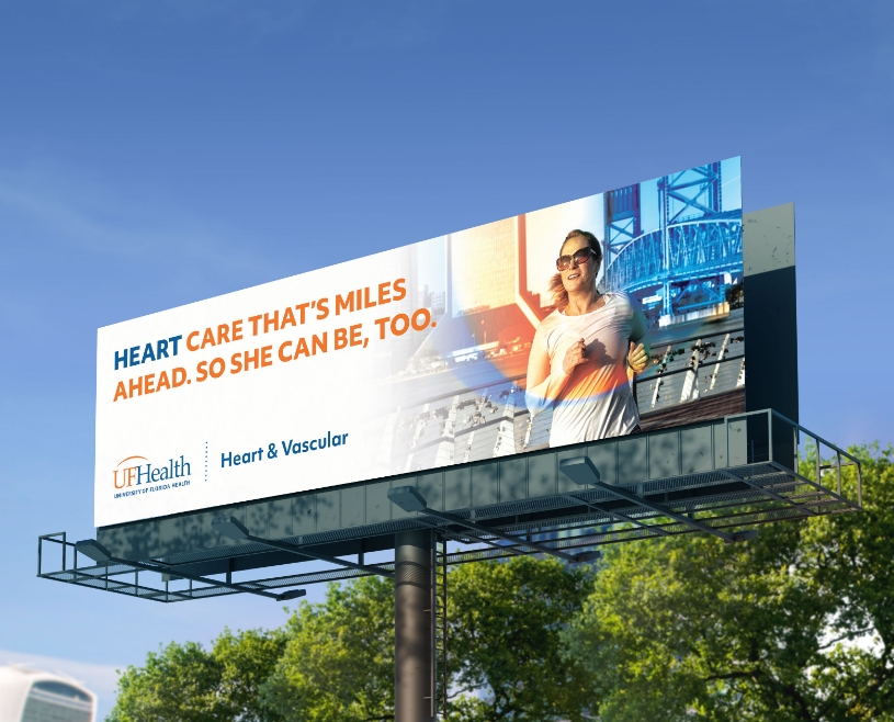 UF Health billboard that reads 