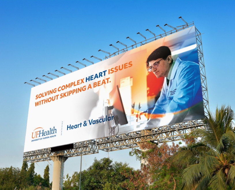UF Health billboard that reads 