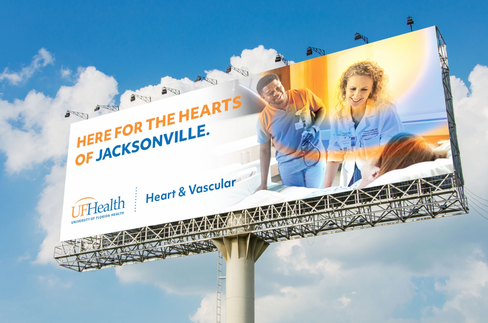 UF Health billboard that reads 