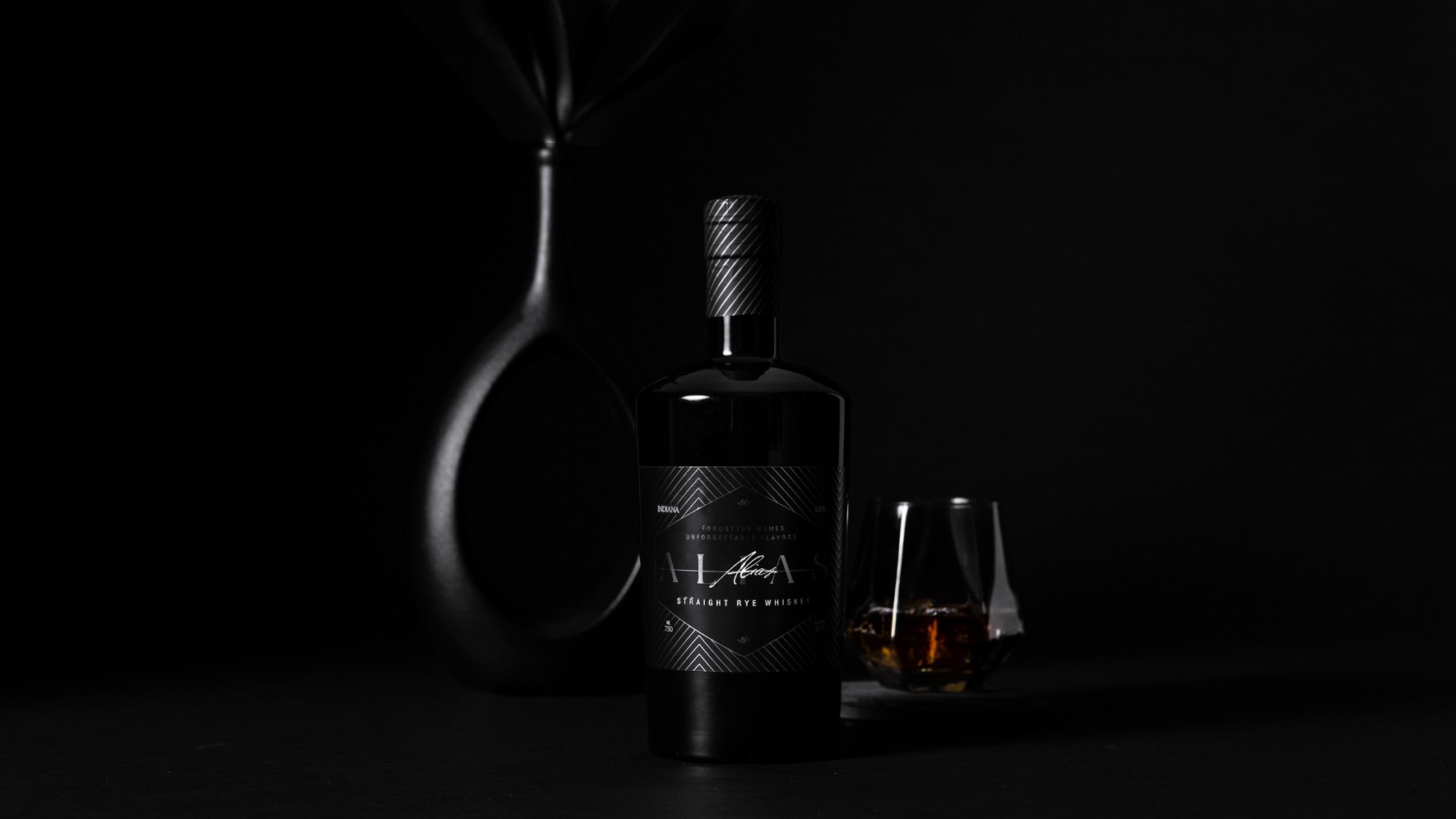 Alias Whiskey bottle
