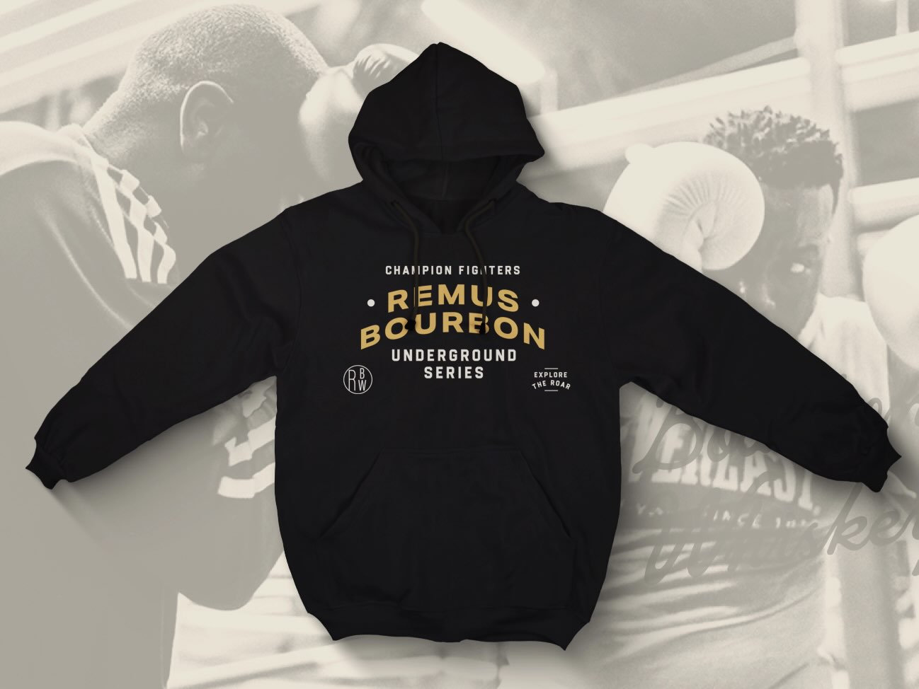 Remus Bourbon promotional hoodie