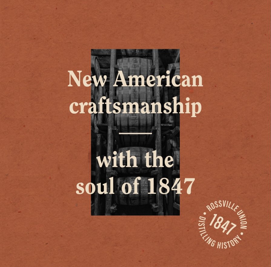 New American craftsmanship with the soul of 1847 Rossville Union social graphic