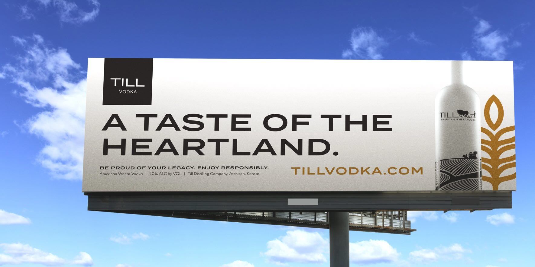 Till Vodka Taste of the Heartland billboard