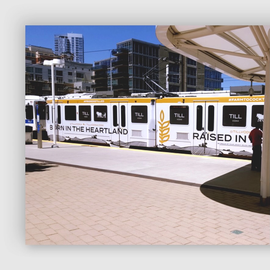Till Vodka streetcar wrap